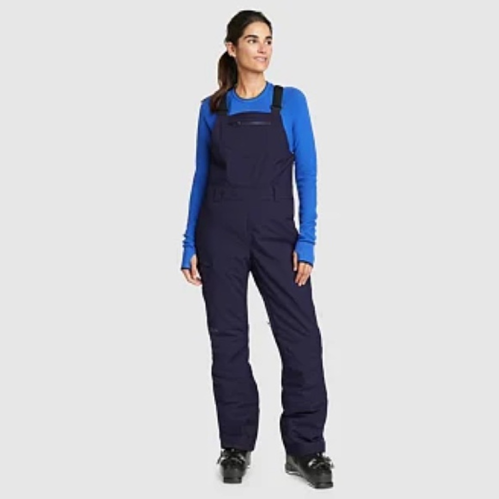 Eddie Bauer Women's Powder Search Insulated Waterproof Ski Bib